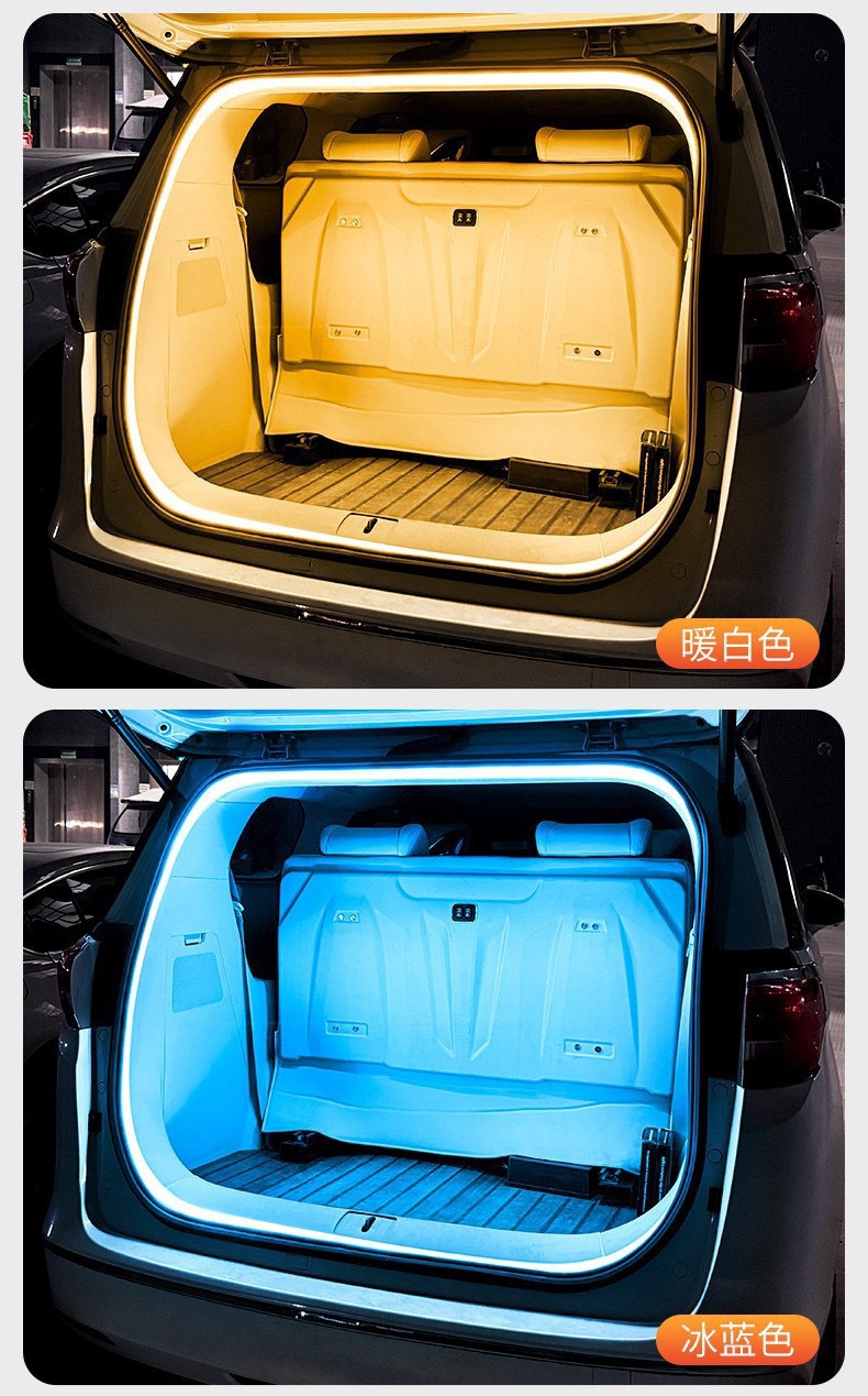 Universal Rear Trunk Light for All Car Models, Suv and Sedan Trunk Lighting, Ambient Light, Automatic Sensing Led Camping Light
