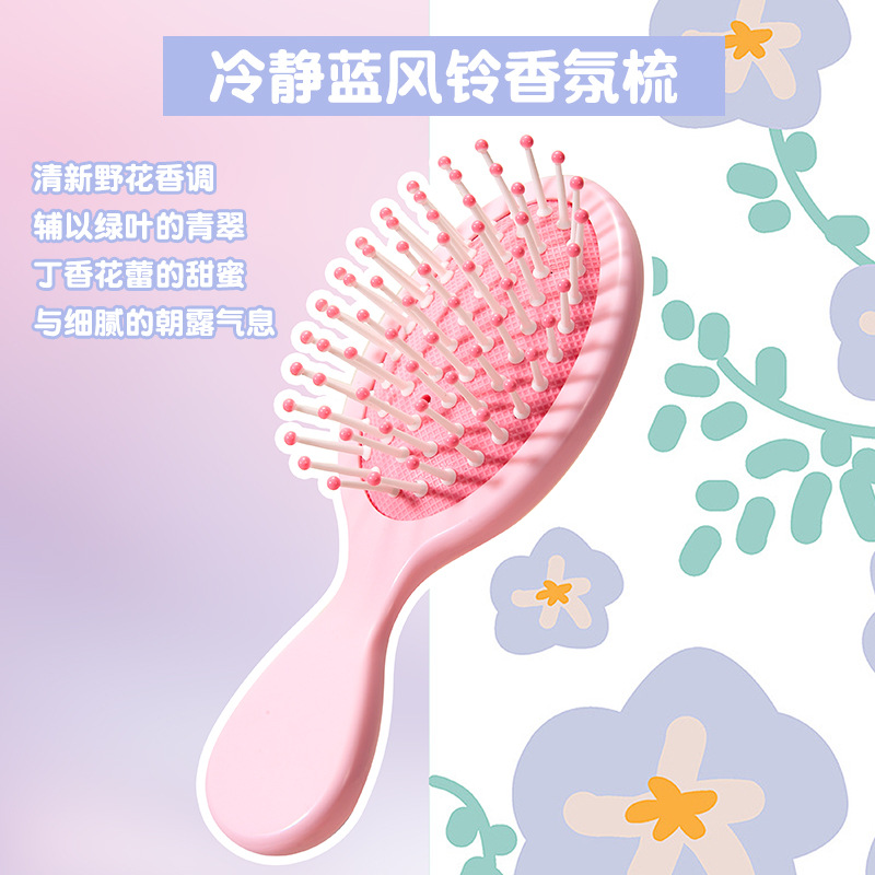 LMLTOP mini rosa masaje airbag peine caricatura lindo cabello portátil peine de cabello de aire acelerado