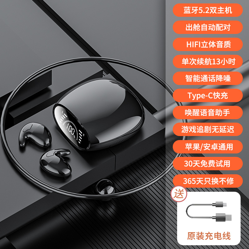 블랙 [TYPE C 빠른 충전 + HIFI 음질]]