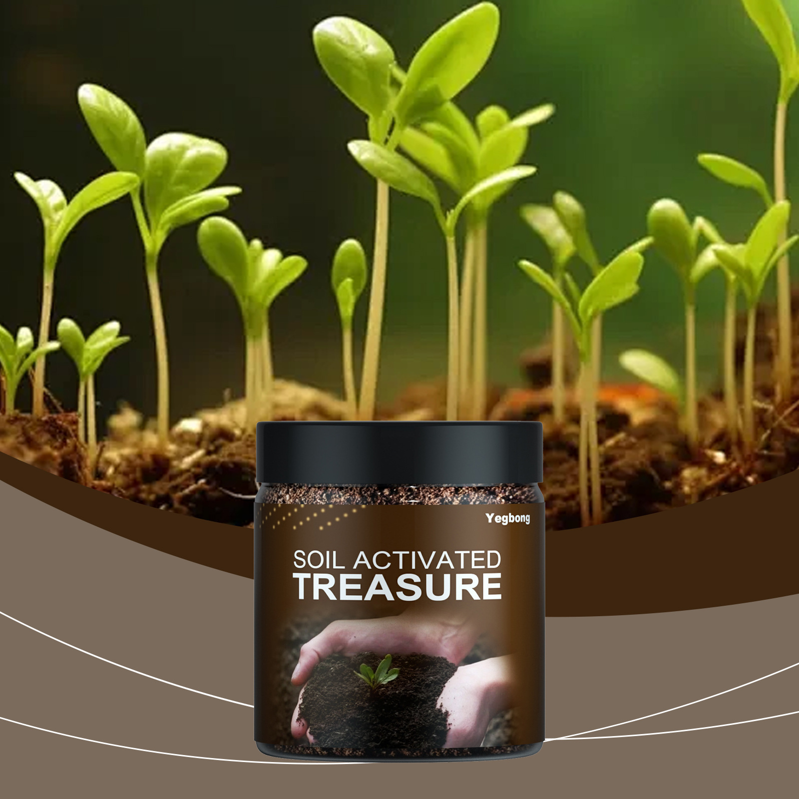 Yegbong Soil Conditioner Reduces Soil Compaction, Aids Plant Rooting, and Gently Improves Soil Texture