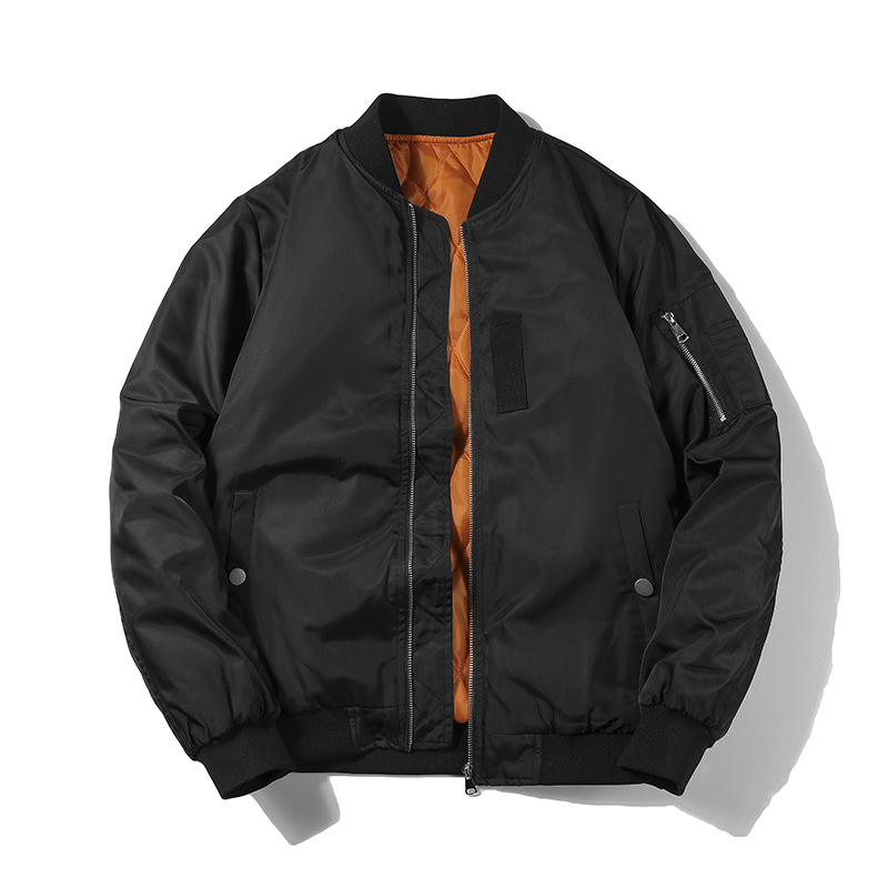 Men's Bomber Jacket Versatile Thickened Pilot Coat For Winter_voghion.com