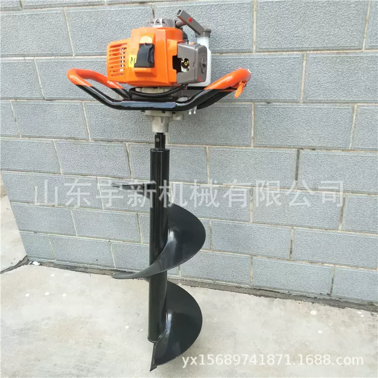 小型植树挖坑机便携式打坑机 果树种植打孔机