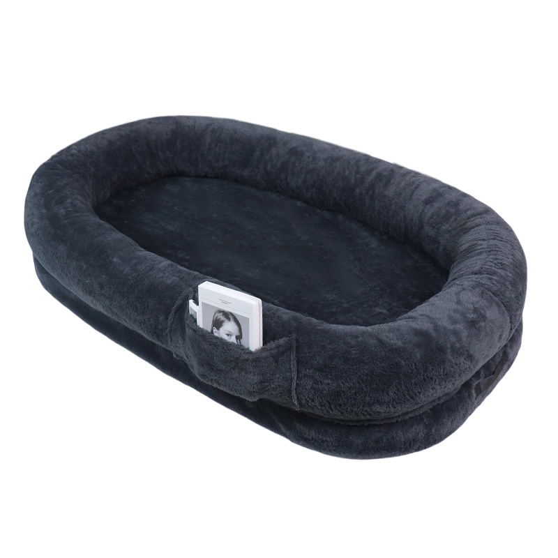 Cama del perro para los seres humanos grandes personas felpa corta cama del perro perrera adultos extraíble y lavable nido de mascotas