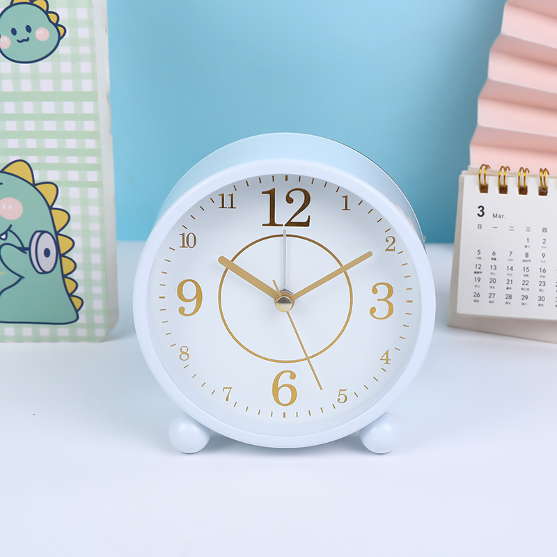 Directo de fábrica moderno simple reloj despertador de moda niños estudiante reloj despertador dormitorio luminoso mudo escaneo reloj despertador de carga