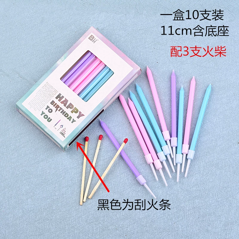 Свечи для торта на день рождения, золотые, серебряные, позолоченные, карандаш, прямой стержень, украшение для выпечки, вечеринки, свадьбы, годовщины, без дыма