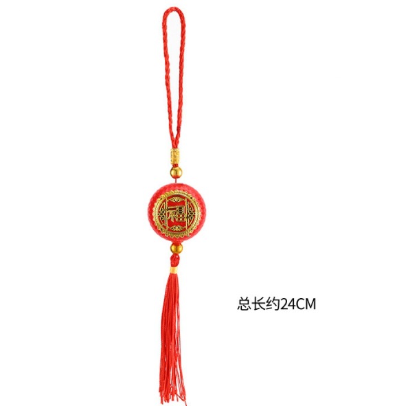 Fiesta del Dragón accesorios colgantes colgantes hechos a mano DIY material linterna de bambú cuerdas coloridas bolsas de incienso perfumadas escoba y coleta