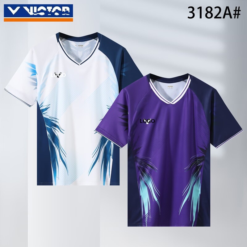 New Victory Badminton Suit Men's and Women's Sports Quick-Drying Breathable Training Suit Children's Competition Group Purchase 3182