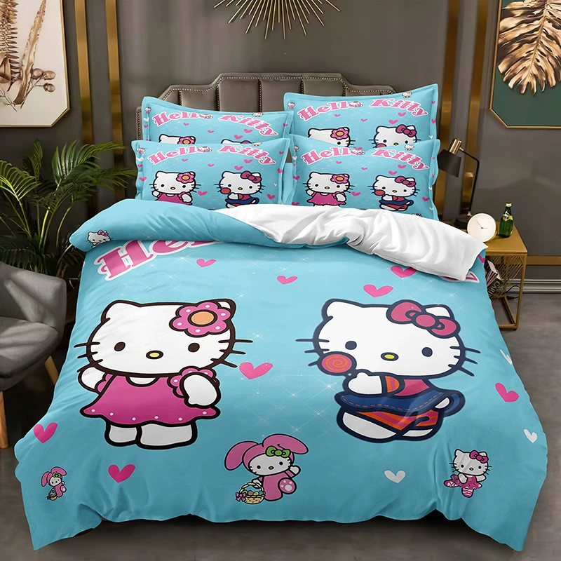 Постельное бельё Hello Kitty, наволочка, комплект, Amazon, 3D, набор из 3 предметов