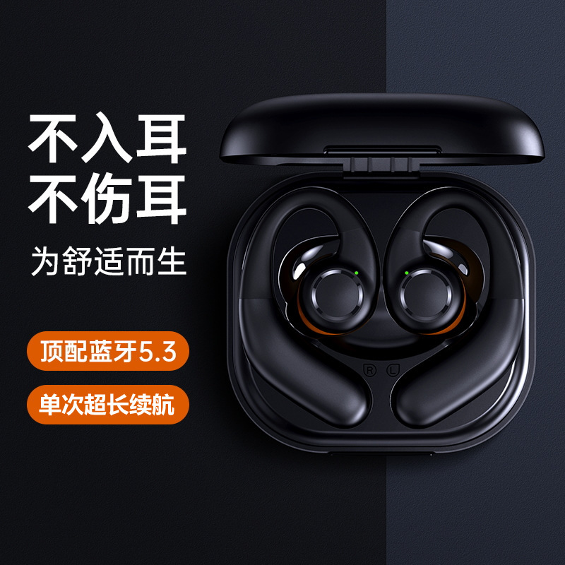 超長時間バッテリー Bluetoothイヤホン ランニング フィットネス ブラック クールな人気商品 工場直送 新型 イヤホン型/耳掛け型|undefined