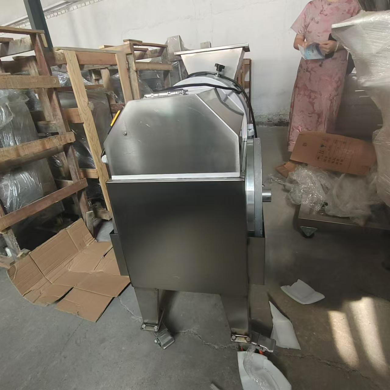 商用双头切菜机葱韭菜切菜机 食堂电动辣椒切片酸菜切段机