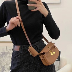 2024新款頭層swift牛皮moove凱莉包二合一迷你時尚單肩斜挎小包包