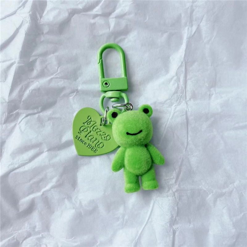 Cartoon Style, Cute Style Cartoon Style Cute Frog Resin Women's Keychain