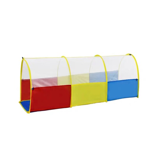 Hot-selling Children's Rainbow Tunnel Bottom Thickened Three-color Crawling Arch Tunnel Baby Cave Tunnel Toy Crawling Tube