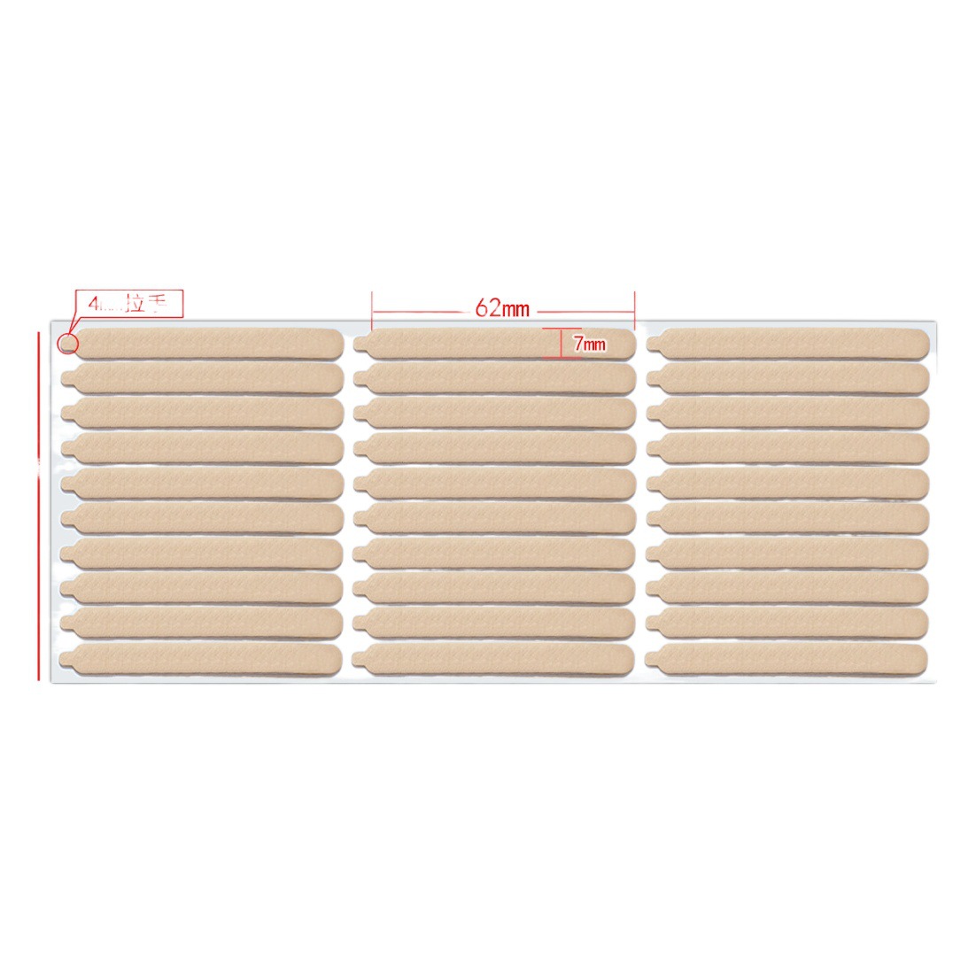 With handle crystal strip easy to tear pull nail card crystal strip 30 price