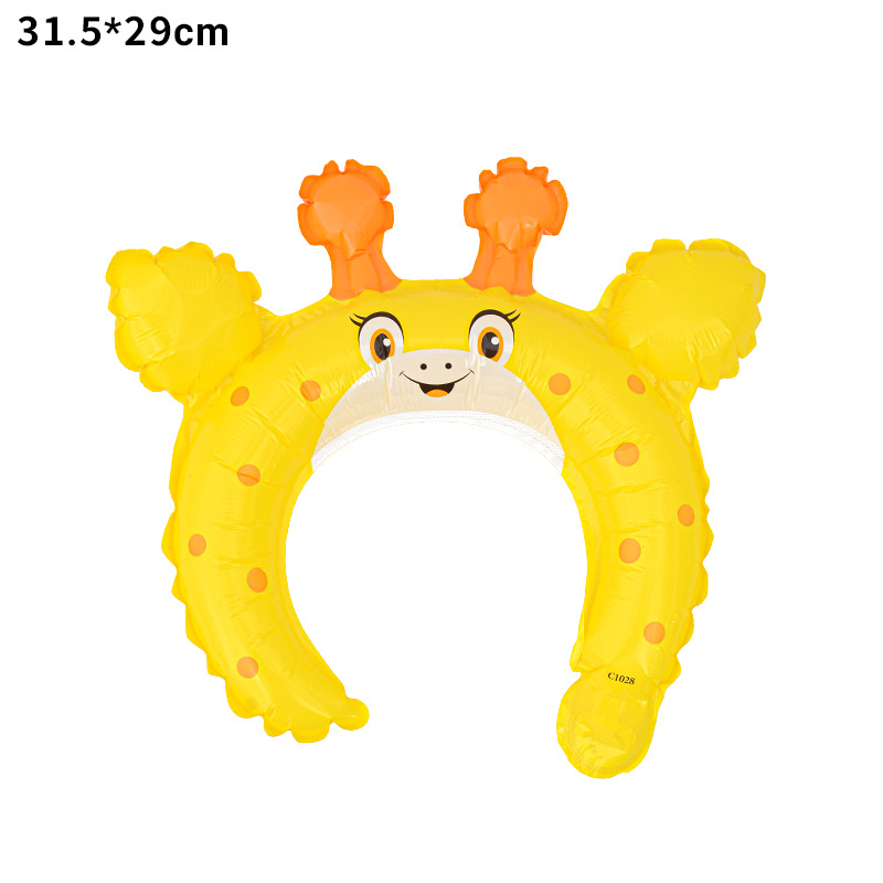 Globos inflables con forma de diadema para niños, famosos en Internet, regalos promocionales para escanear códigos QR, animales de dibujos animados, globos de aluminio para el Día Nacional