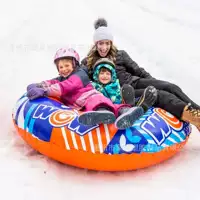 Новое Надувное лыжное кольцо, утолщенное из ПВХ, морозостойкий прицеп, уличная Снежная детская игрушка, скользящая надувная Снежная трубка