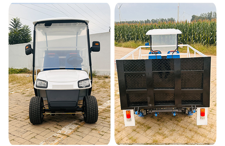 Golf Cart Manufacturer Foreign Trade Export Van Hydraulic Tailboard Transfer Vehicle Electric Sightseeing Vehicle 2-Seater