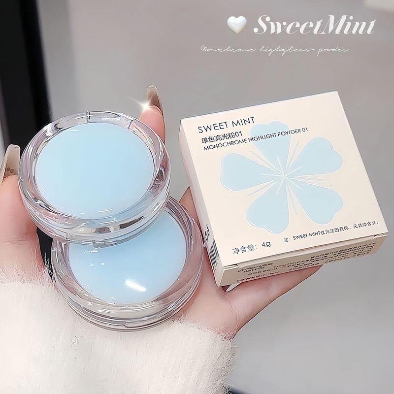 SWEETMINT単色ハイライトパウダー美容フラッシュパウダーパールパウダー質繊細で持続的な発色ハイライト卸売り|undefined