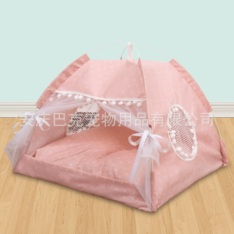 Кошачье гнездо Four Seasons Универсальная съемная и моющаяся Закрытая палатка для домашних животных Гнездо для маленьких собак Тедди Летний питомник Товары для кошек