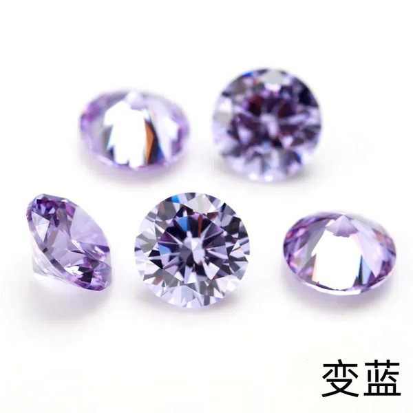 Synthesized stone inlay with zircon