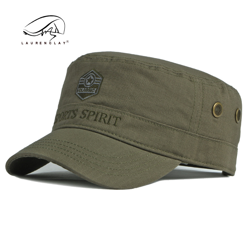 Primavera y Verano de algodón casquillo de pico de los hombres de estilo coreano de moda bordado sombrero de las mujeres de ocio al aire libre protección solar sombrero de sol sombrero de copa plana