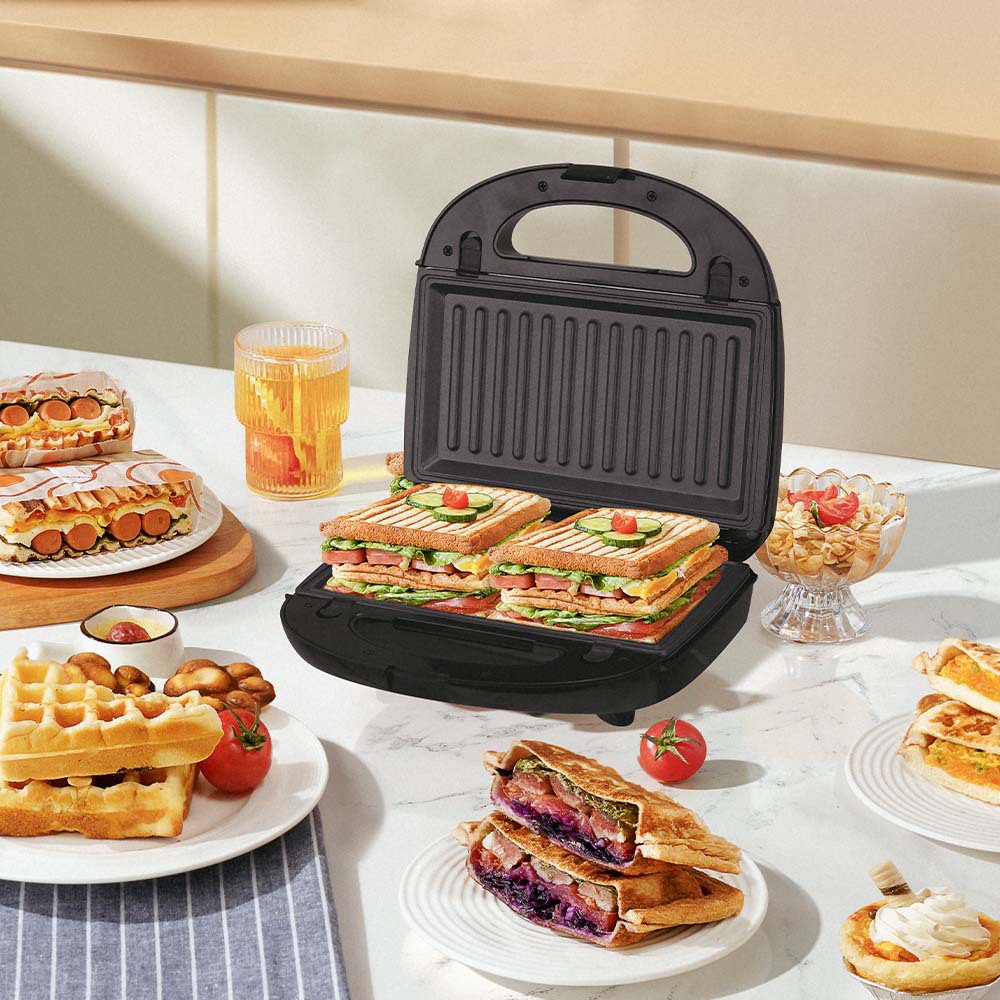 Winning star cross-border waffle raya nuez rosquilla cinco en uno cambiable máquina de tres platos