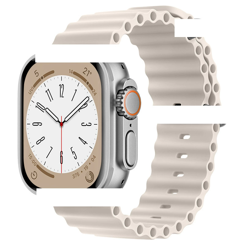 Подходит для Apple Ocean лента Official Sports Silicon Apple Watch10 лента Ultra2 Новый