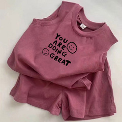 綿 100% 子供 Tシャツ男の子と女の子ベビーノースリーブ夏 2025 新しい子供のトップス子供服