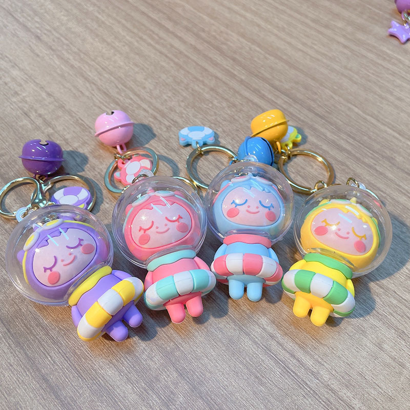 Cute Doll Pvc Metal Bag Pendant Keychain display picture 8