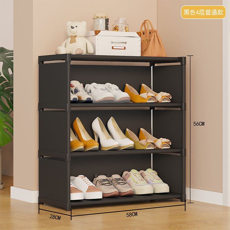 Estantes de zapatos simples de almacenamiento de puerta doméstica hermoso interior a prueba de polvo multicapa de gran capacidad gabinete de zapatos comercio exterior explosión al por mayor image 8