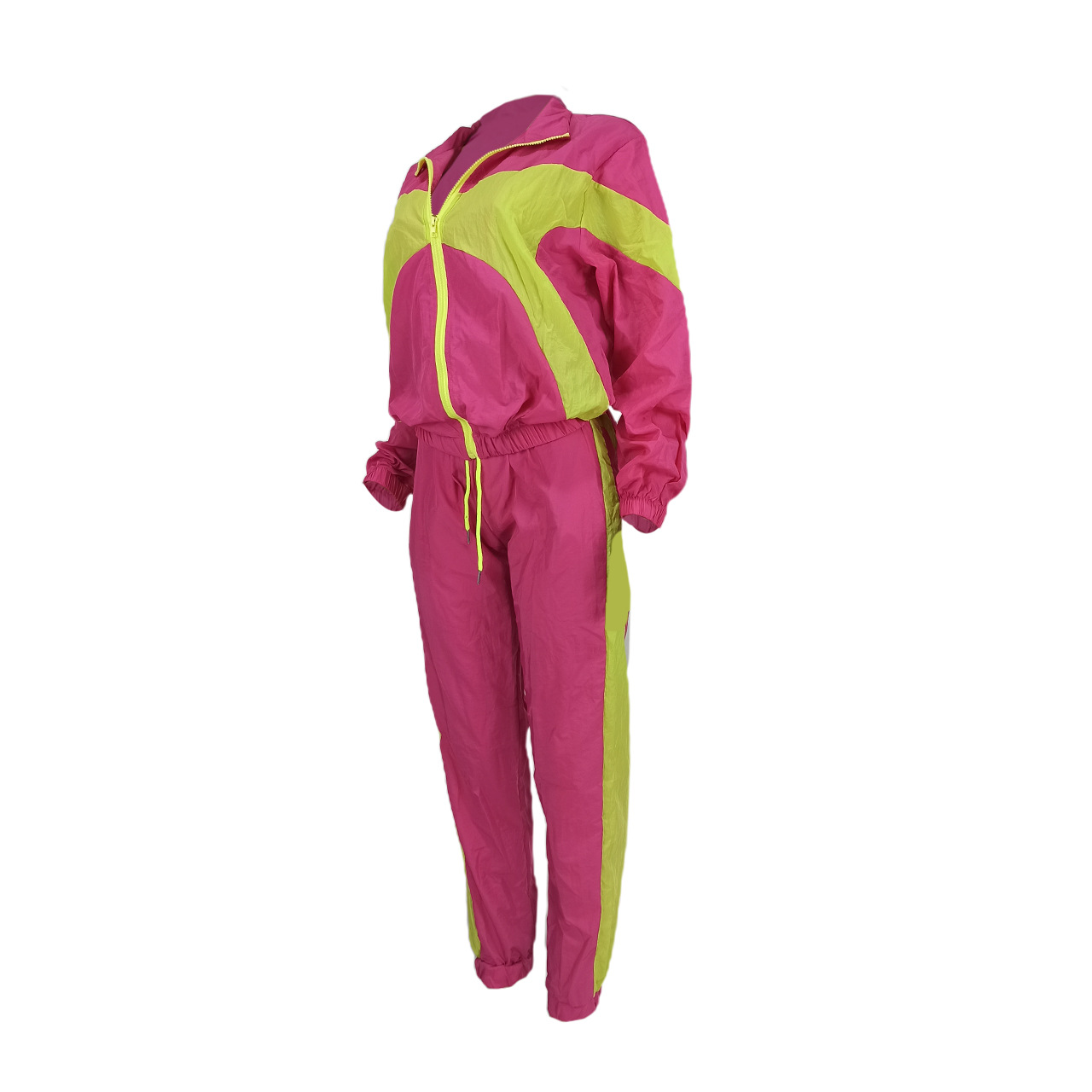 364g Weight Long Sleeve Sleeve Length Polyester Fabric Type Pant Co-ord Set Sets Type 2 Pieces Set Quantity Daily Occasion Turndown Neckline Regular Fit Fit Type Color Block Pattern Spring, Autumn Season Women's Gender Casual, Streetwear Style Daily Women's Casual Streetwear Color Block Polyester Pant Co-ord Set Pants Sets 43