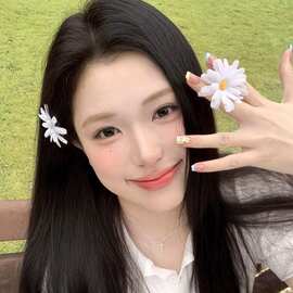 彩色太阳花发夹2026新款可爱刘海夹精致侧边碎发夹儿童发卡夹子女