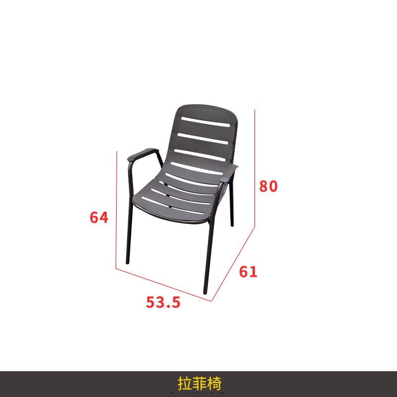 Mesa y sillas de metal para exterior, resistentes a la intemperie, para cafetería o jardín