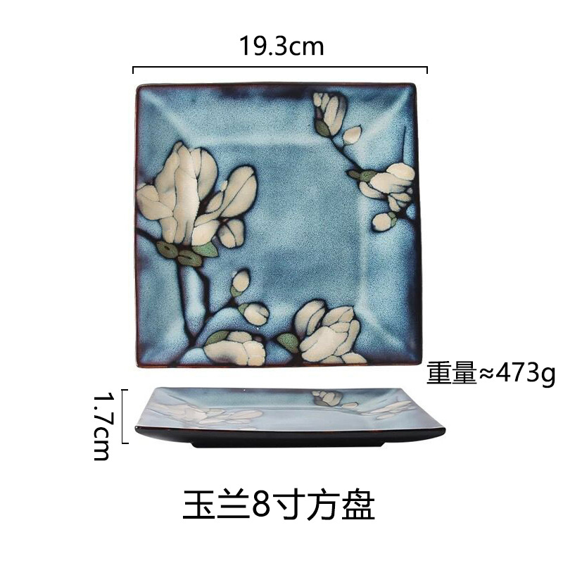 Horno creativo, plato de comida occidental esmaltado, plato de carne, plato de verduras para el hogar, plato de cerámica, plato de pasta de color esmaltado, plato de desayuno al por mayor