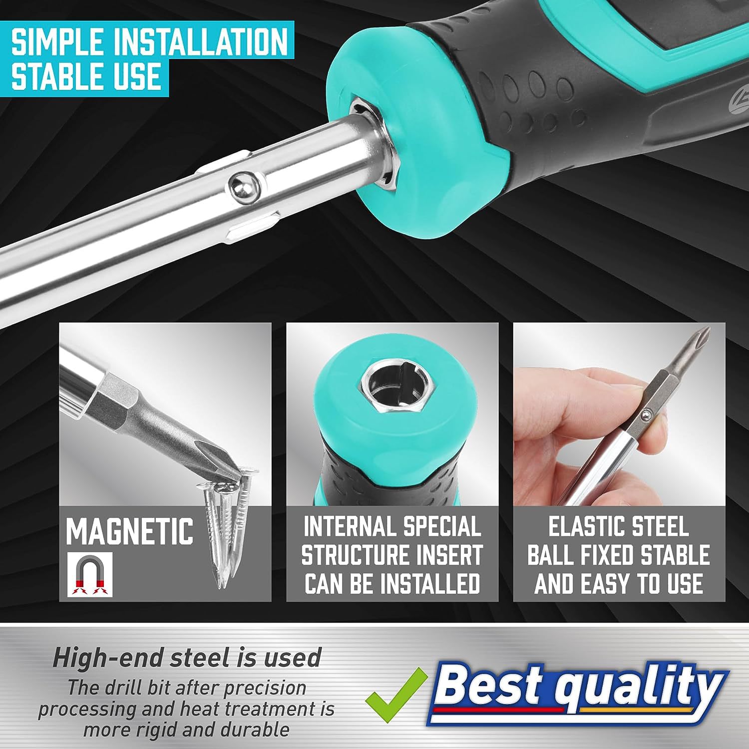 18 en 1 conjunto de destornilladores multi-posición herramienta todo en uno destornillador multipropósito portátil una pieza de venta