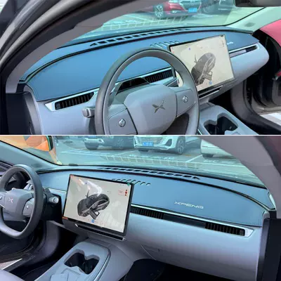 Günəş əleyhinə siperlik – interior dashboard center console - two-piece-set-xiaopeng-m03-leather-yacht-blue-with-label-see-details