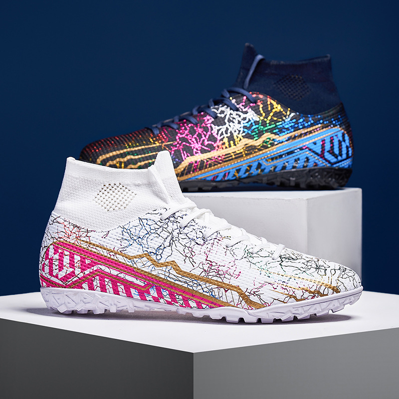 ShoeGlobe Cross-Border Mandarin Duck Football Men's Broken AG Long Nails Youth Children's Sports Boys' Elementary School Training_voghion.com