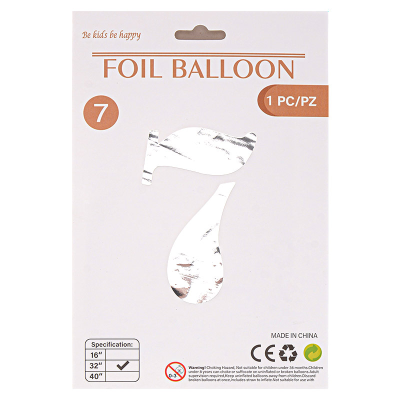 32 pulgadas Tarjeta de papel digital OPP globo de embalaje independiente fiesta de cumpleaños ambiente decorativo globo