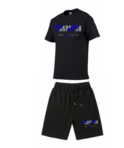 Camiseta de manga corta de algodón para hombres de verano de comercio exterior ins marca de moda camiseta suelta para hombres de todo fósforo Top deportivo