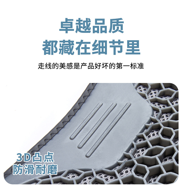 Gel Seat Cushion Car Honeycomb Chair Cushion Office Long-Sitting Chair Summer Breathable Egg Seat Cushion Silicone Cooling Pad