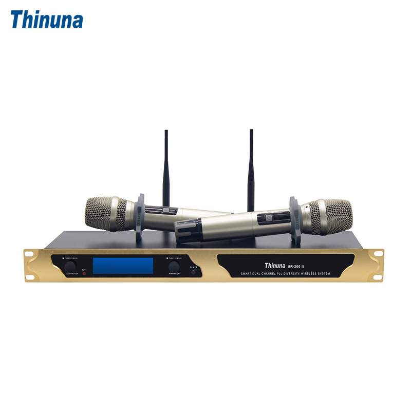 Thinuna UR-200 II KTV无线专业话筒舞台演出婚礼一拖二麦克风
