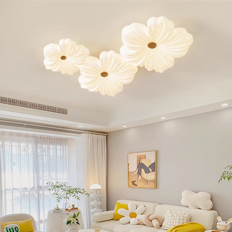 2025 nueva lámpara de techo de espectro completo sala de estar sensación de alto nivel simple moderna lámpara de dormitorio iluminación de decoración doméstica Zhongshan
