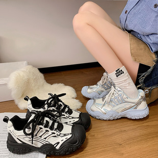 Ugly cute shoes for women 2025 autumn new outdoor hiking hiking shoes mesh breathable thick-soled dad shoes casual sports shoes