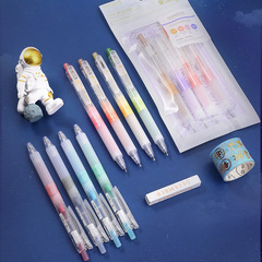 Good to know magical constellation series colored note-taking pens for students, highlighters, brush pens, and exam pens 0.5 push-button gel pens