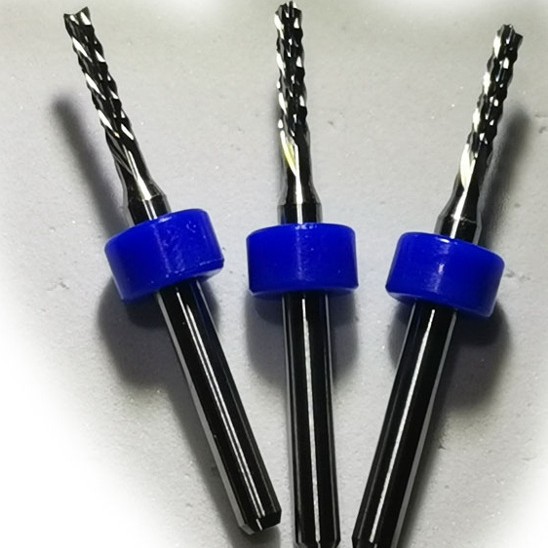 左旋分板机铣刀PCB铣刀精雕机钨钢切削雕刻机微型刀平底铣床