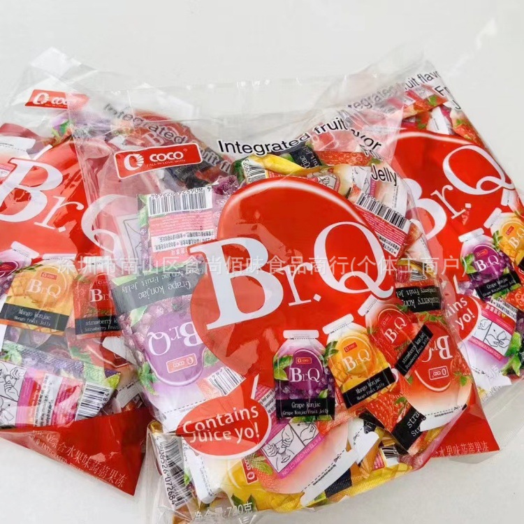 批发食品OCOCO综合水果味可吸吸蒟蒻果冻儿童小零食720g 12包一箱