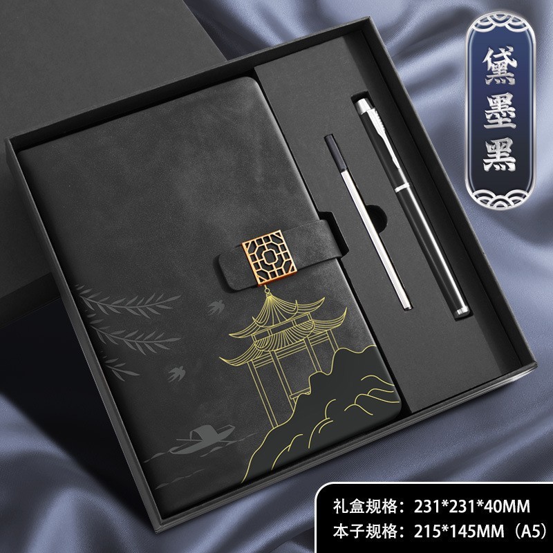 El juego de cuadernos A5 en caja de regalo se puede imprimir con logotipo, es un regalo ideal para oficinas comerciales, personaliza tu cuaderno de notas con la tendencia nacional para estudiantes.