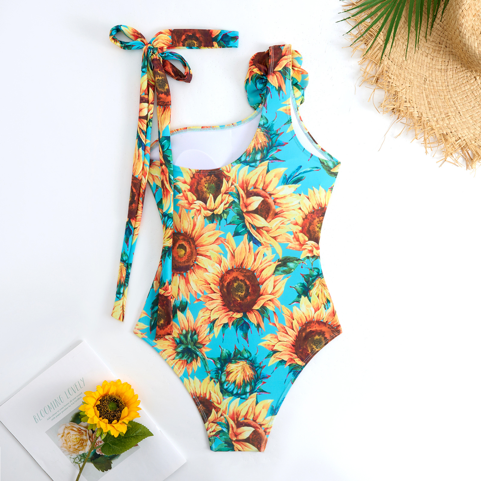 Modisches Damen Bikini Set Mit Blumenmuster Und Rock_voghion.com