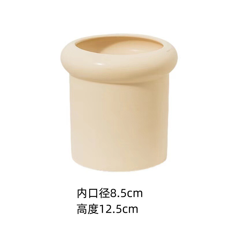 奶油风陶瓷花盆植物家用盆栽精致白色ins轻奢创意兰花多肉绿植盆|undefined