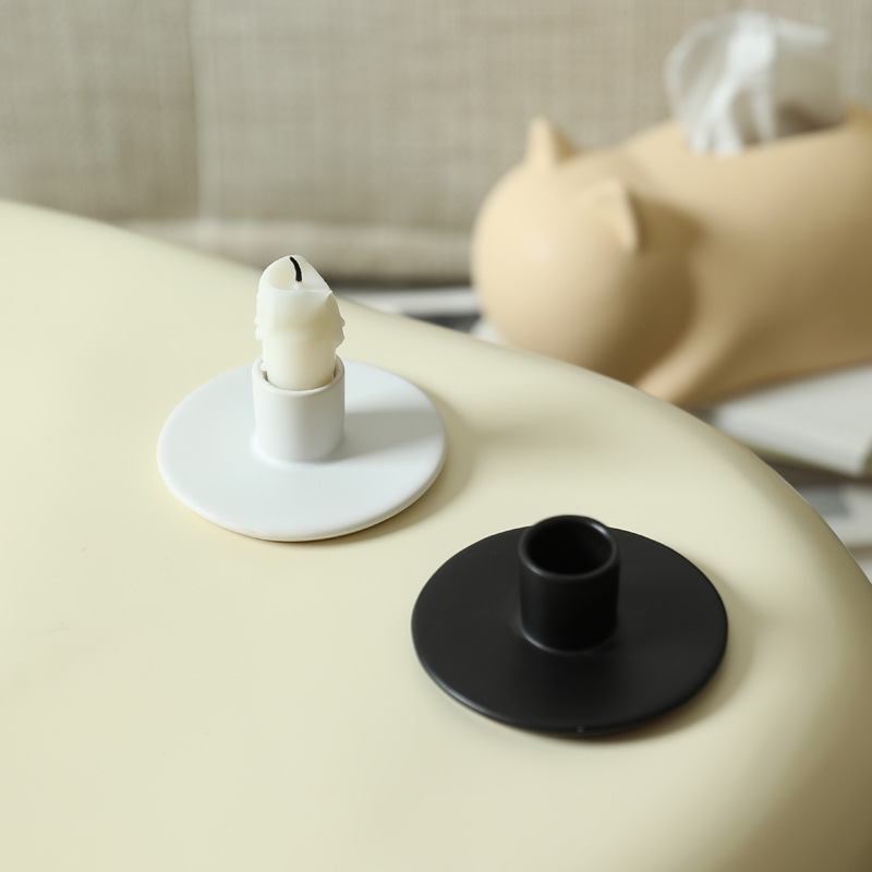 Adornos de cerámica en blanco y negro Adornos Adornos Adornos Velas Hogar Mesa romántica Cena a la luz de las velas Accesorios